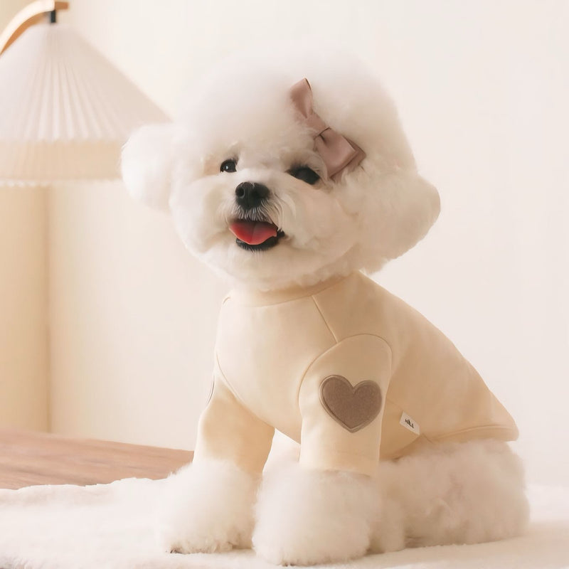 ポイントハートマークハイネックトップス