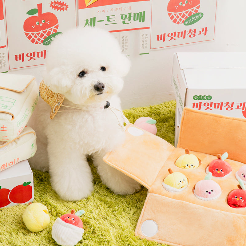EURO　PET　ユーロペット　スクイーキートイ　ソフビフィギア　フルーツセット &LEI】フルーツセット ノーズワークトイ – ＆LEI