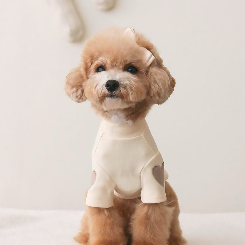 ポイントハートマークハイネックトップス