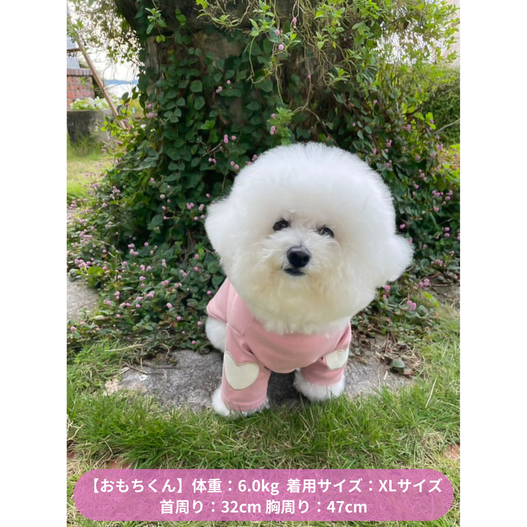 ポイントハートマークハイネックトップス