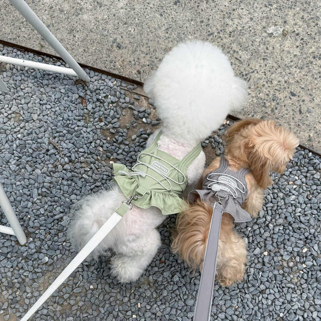 リード付きフリルスイムウェア