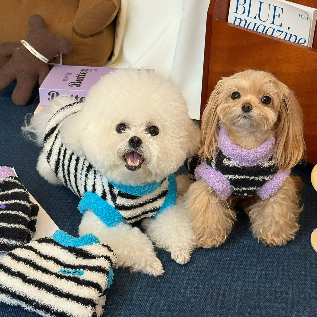 もこもこボーダーファジートップ