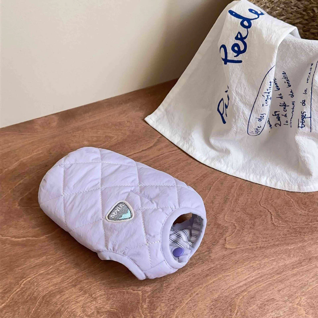 パステルカラーキルティングベスト