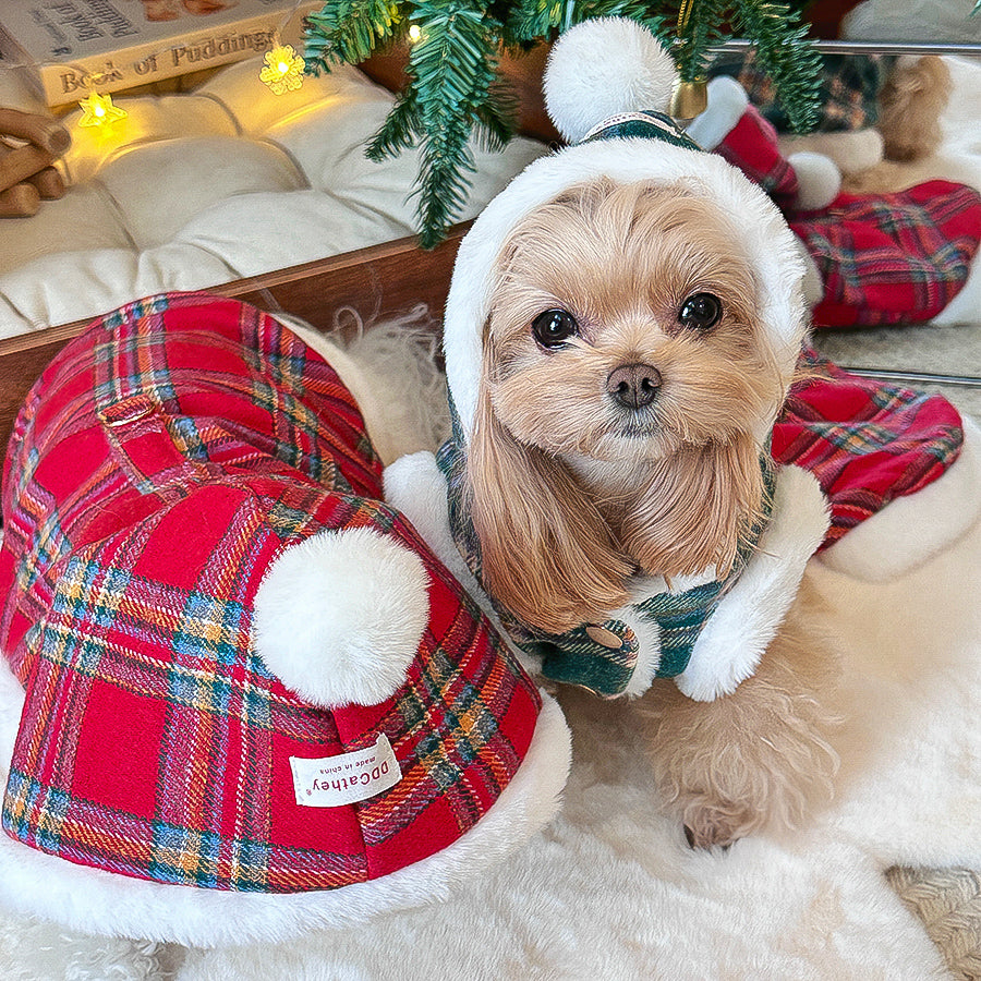 ホリデーチャームチェックコート