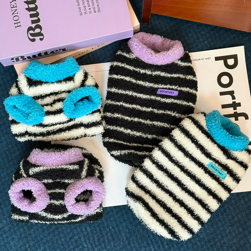 もこもこボーダーファジートップ