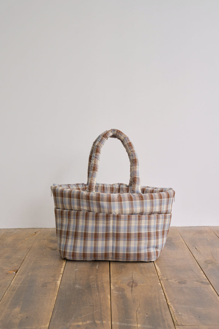 WIDE BAG - TARTAN BLUE