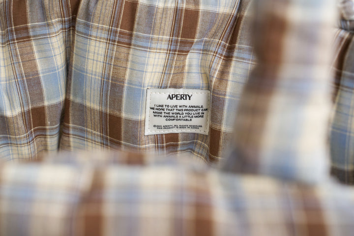 WIDE BAG - TARTAN BLUE