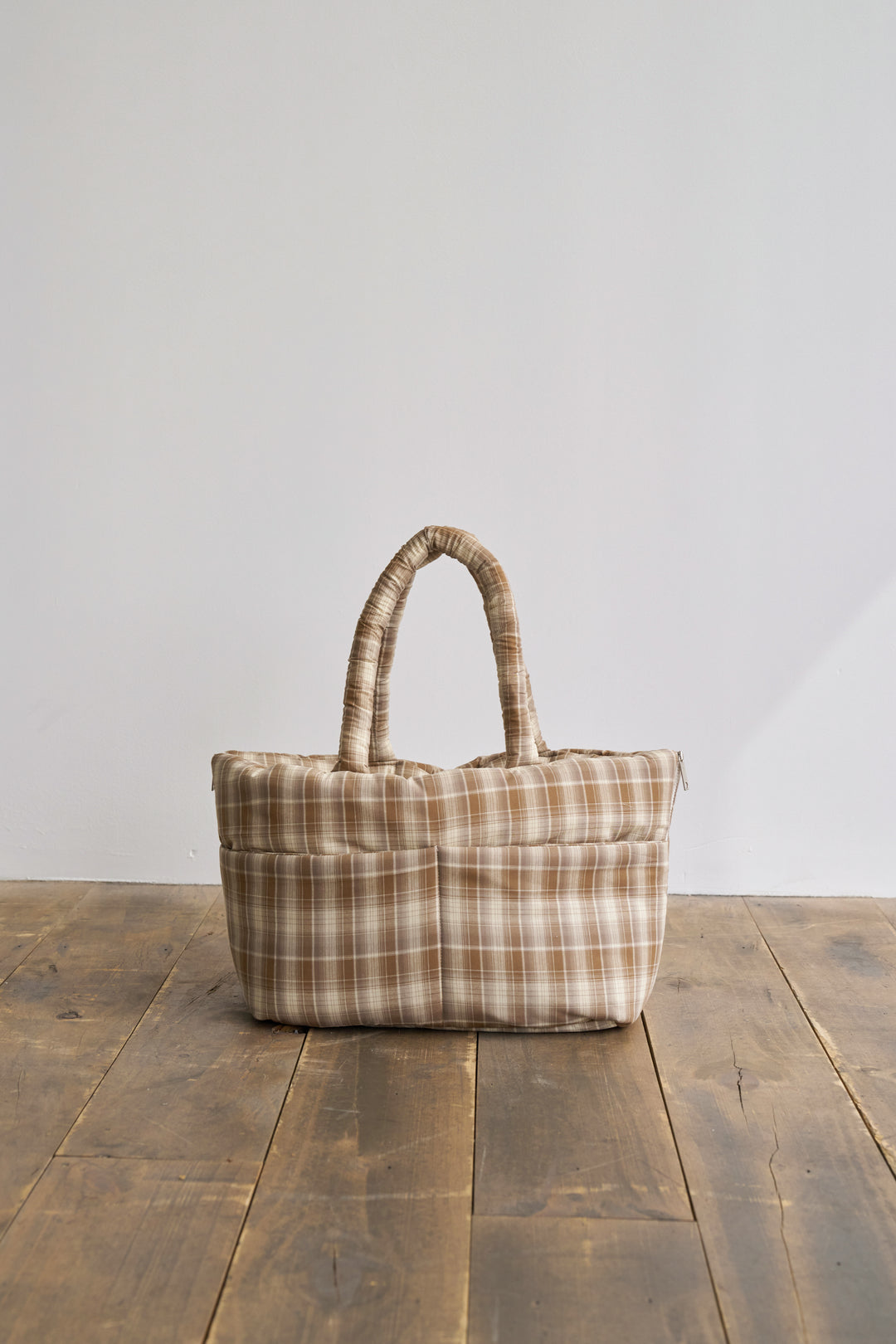 WIDE BAG - TARTAN BROWN