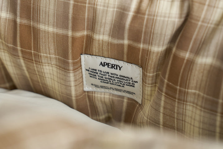 WIDE BAG - TARTAN BROWN