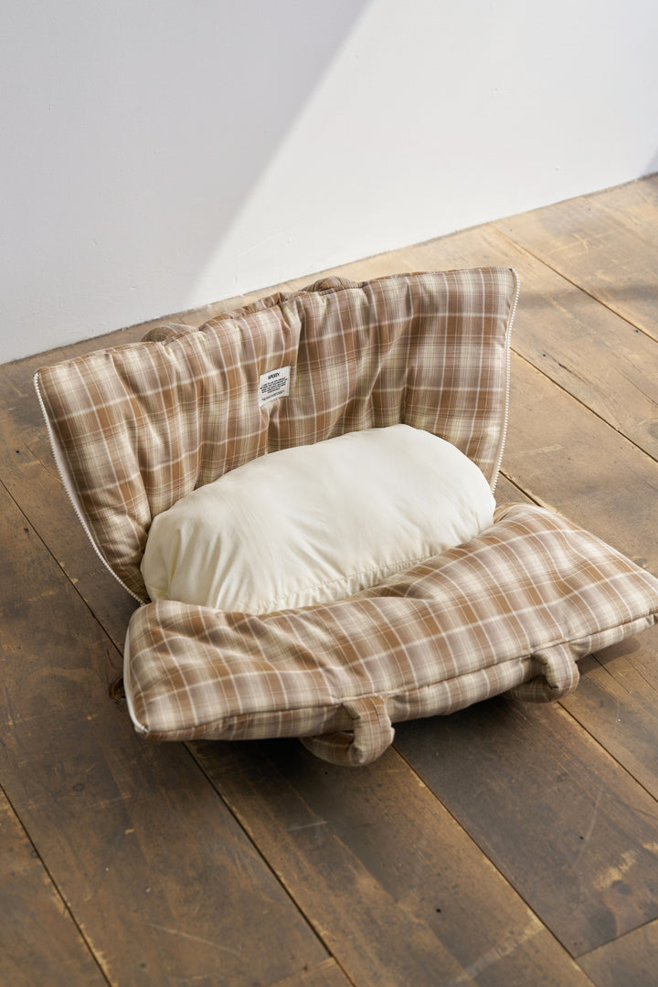 WIDE BAG - TARTAN BROWN