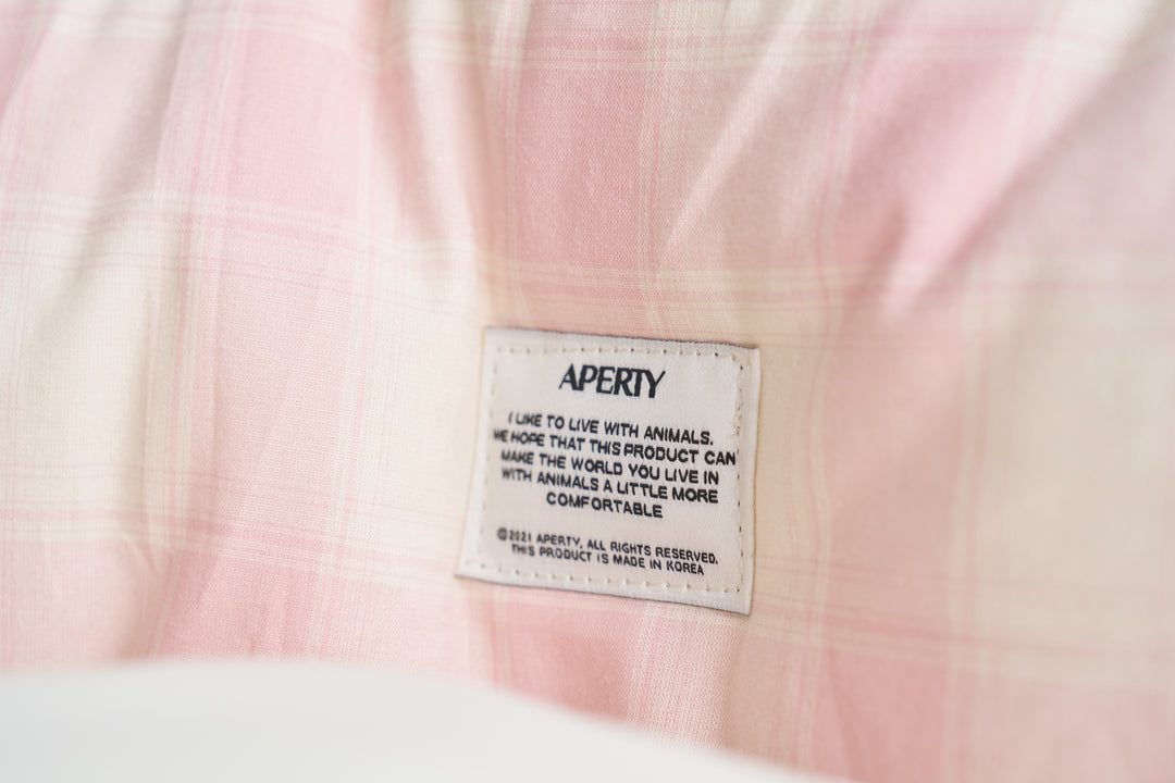 WIDE BAG - TARTAN PINK