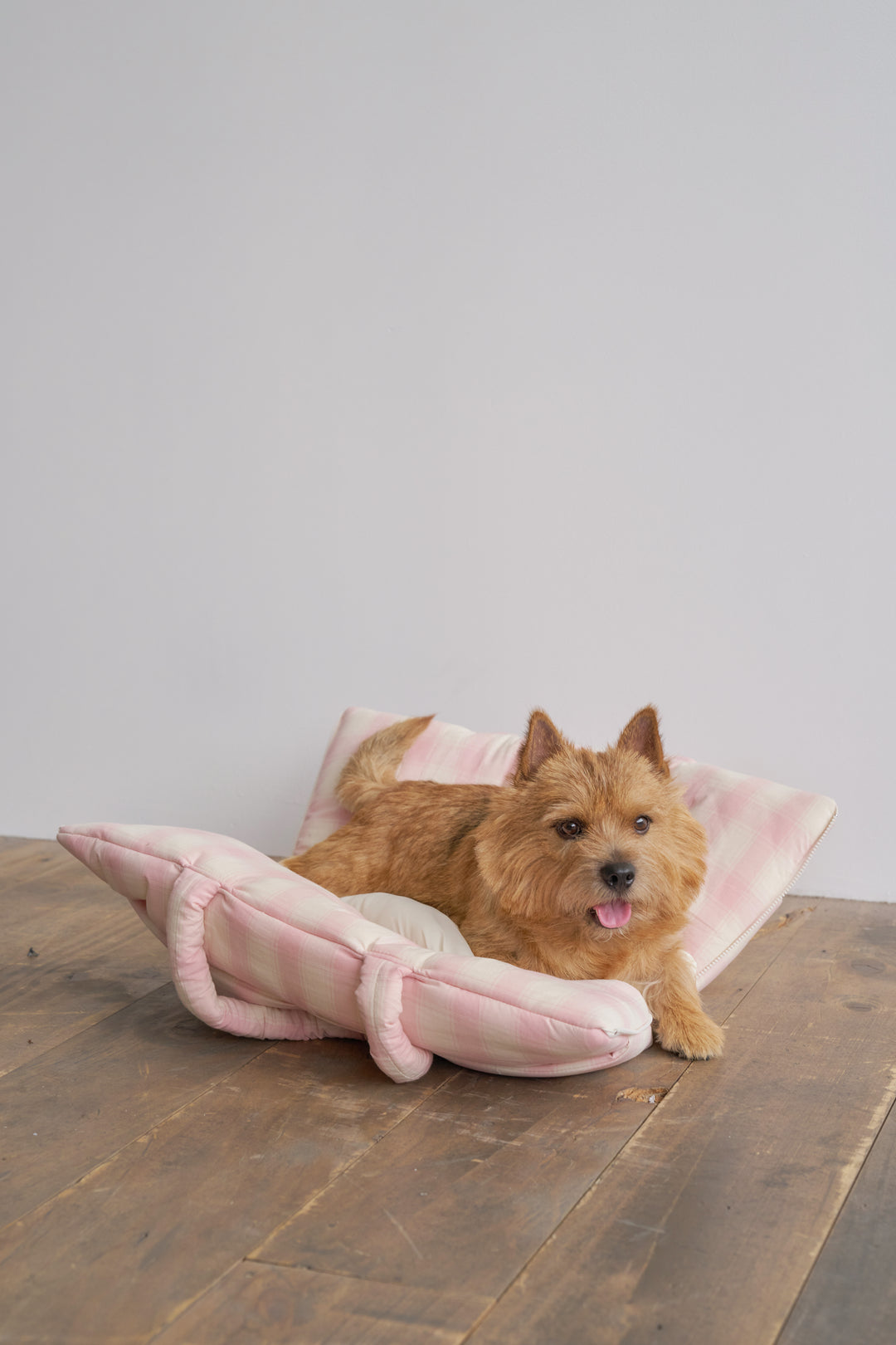 WIDE BAG - TARTAN PINK