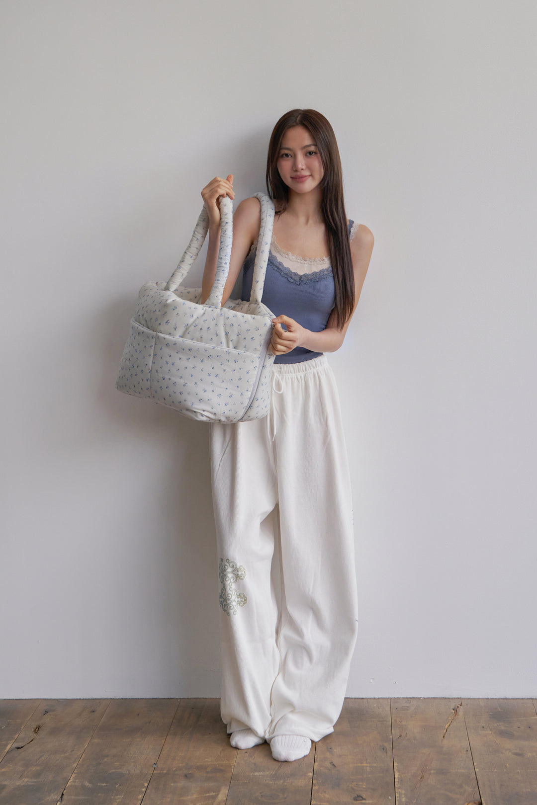 WIDE BAG - BABY BLUE