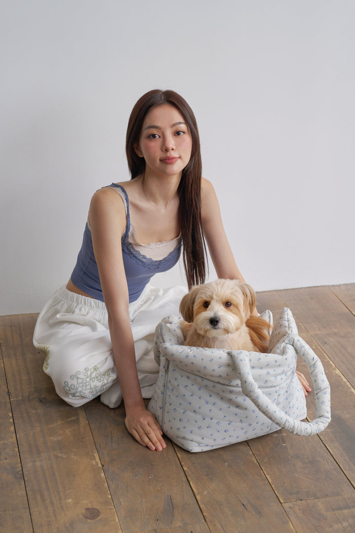 WIDE BAG - BABY BLUE