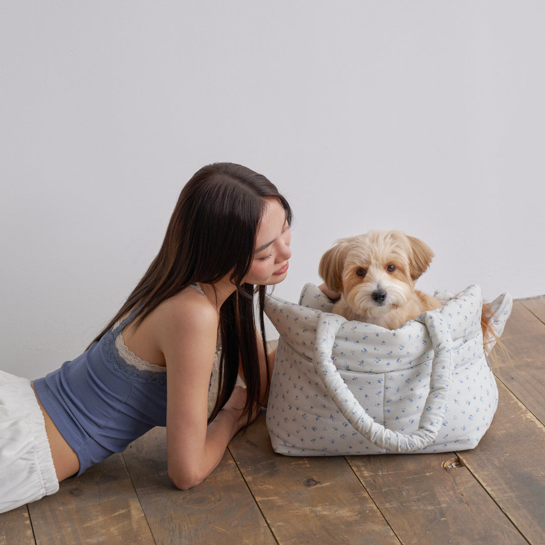 WIDE BAG - BABY BLUE