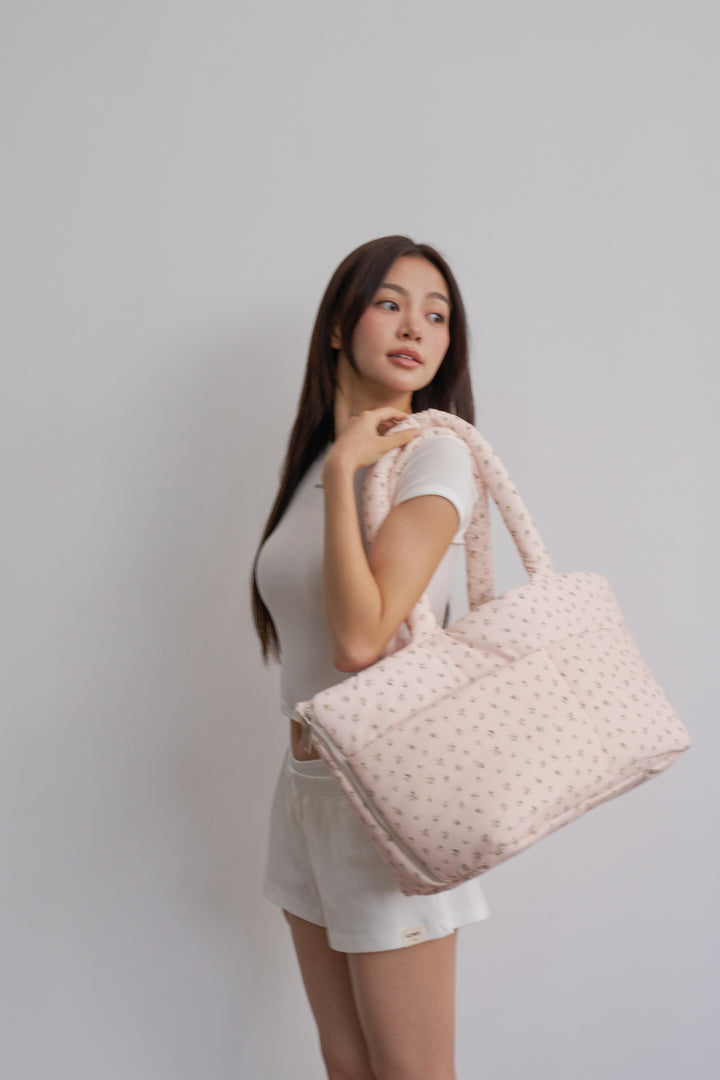 WIDE BAG - BABY PINK