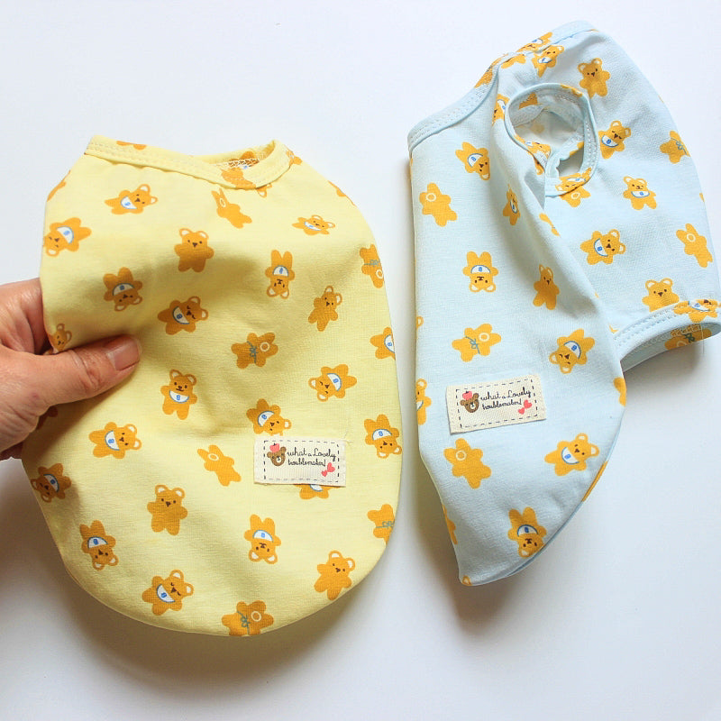 赤ちゃんくまさん柄トップス