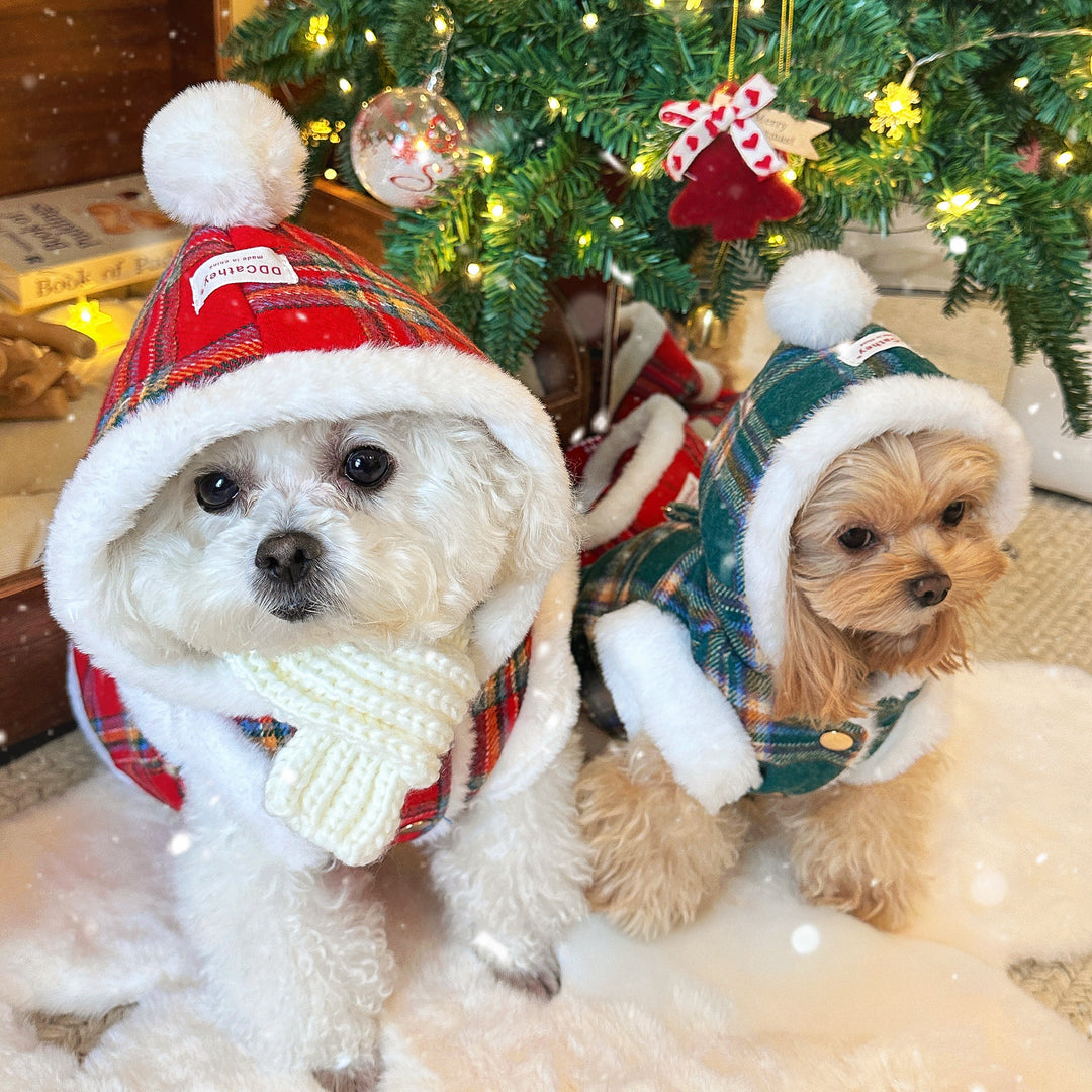 ホリデーチャームチェックコート