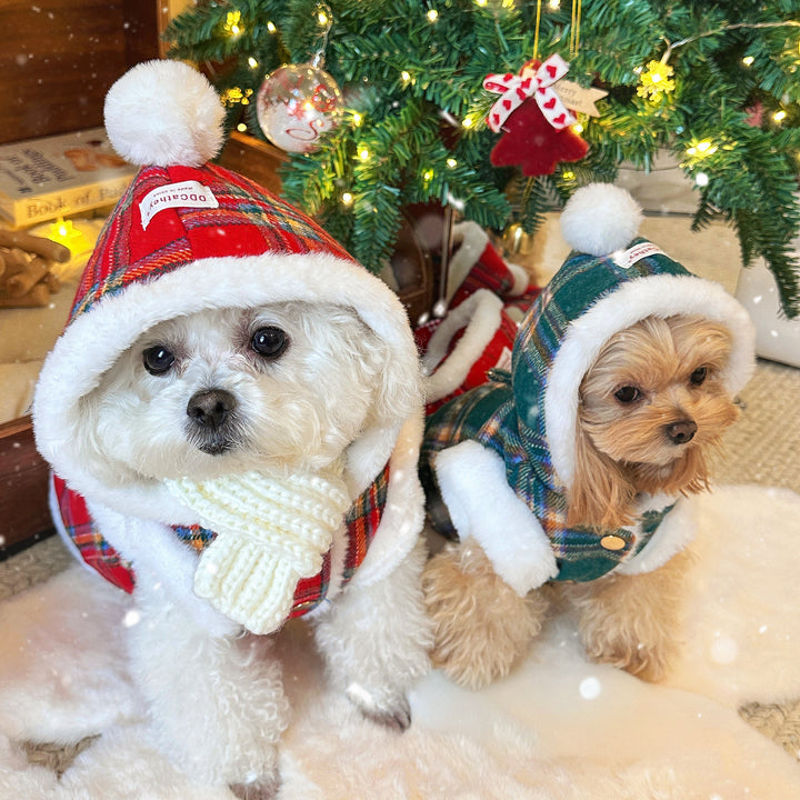 ホリデーチャームチェックコート