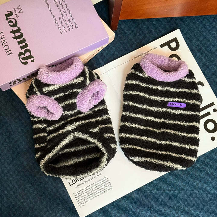 もこもこボーダーファジートップ