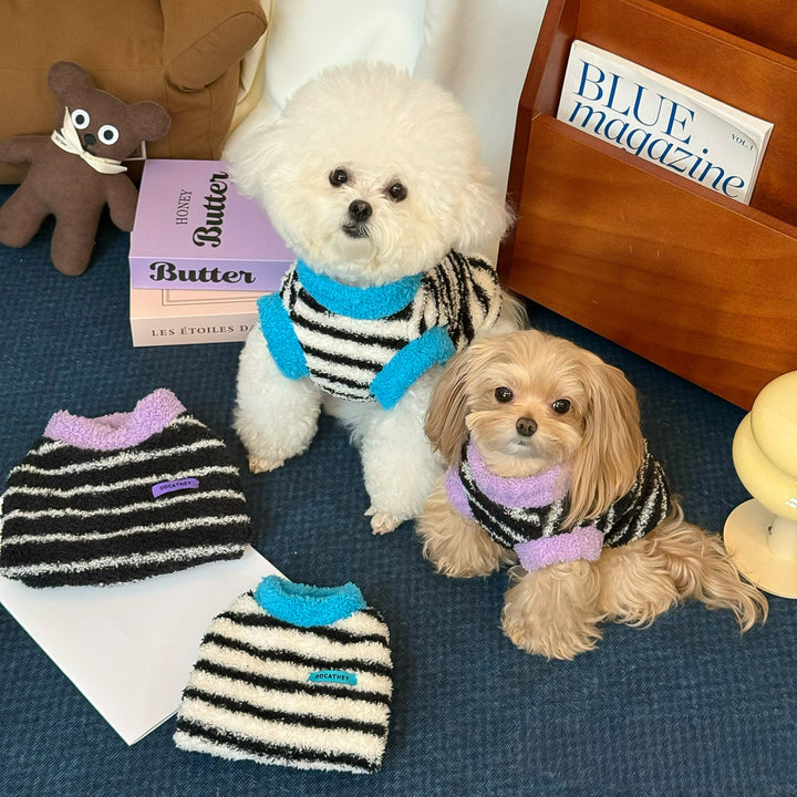 もこもこボーダーファジートップ