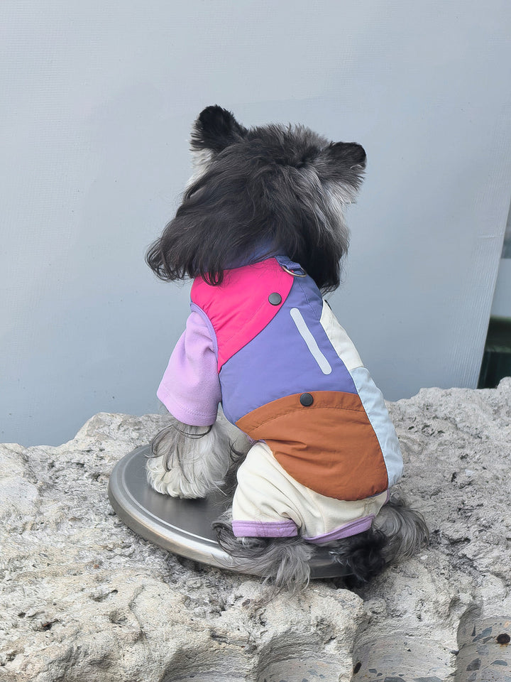 カラーブロック・テックダウンベスト