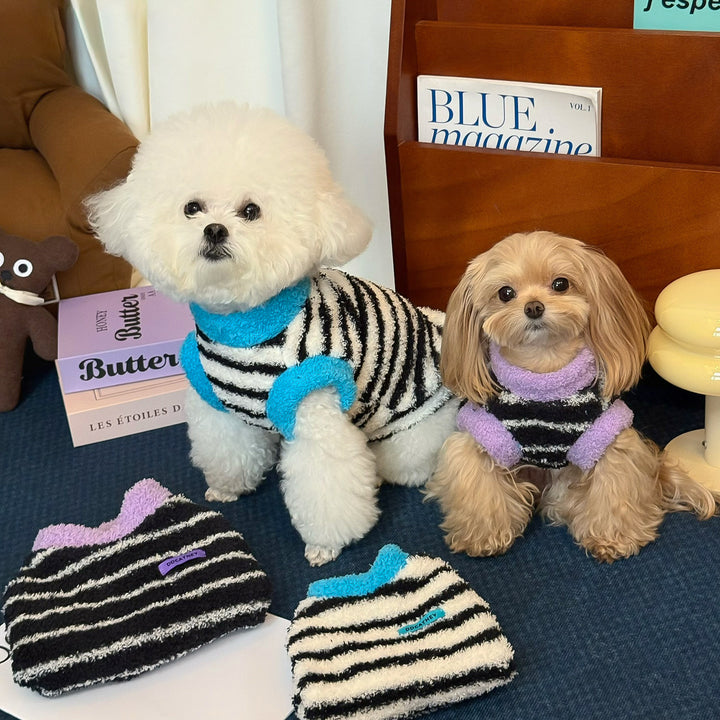 もこもこボーダーファジートップ