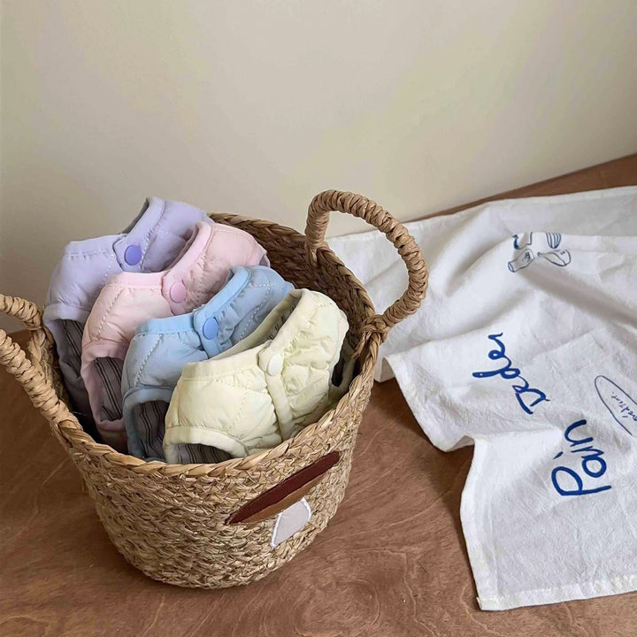 パステルカラーキルティングベスト