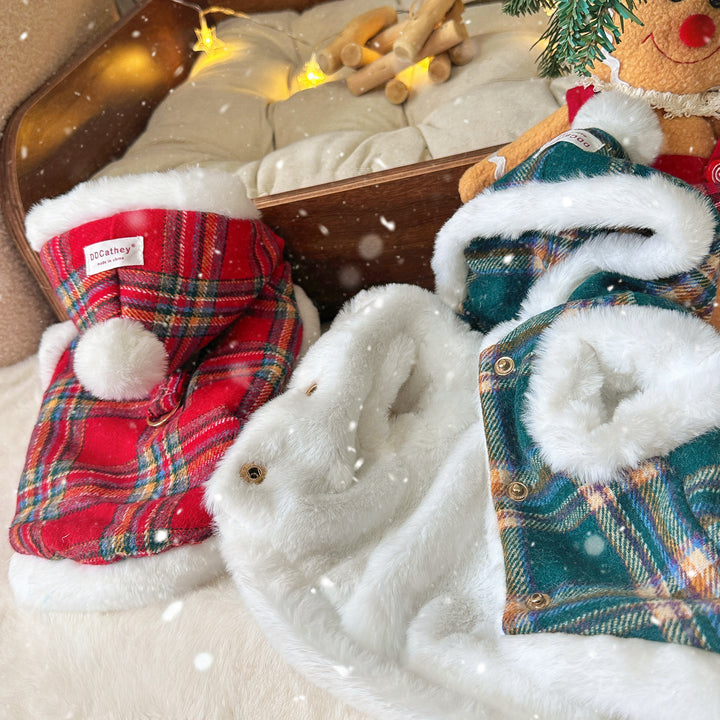 ホリデーチャームチェックコート