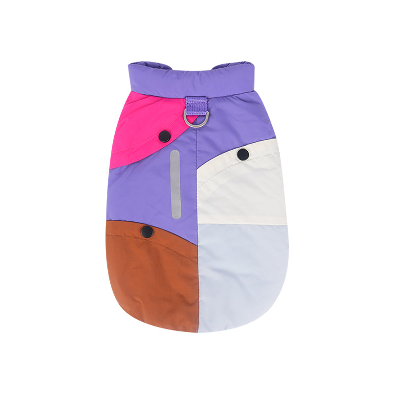 カラーブロック・テックダウンベスト