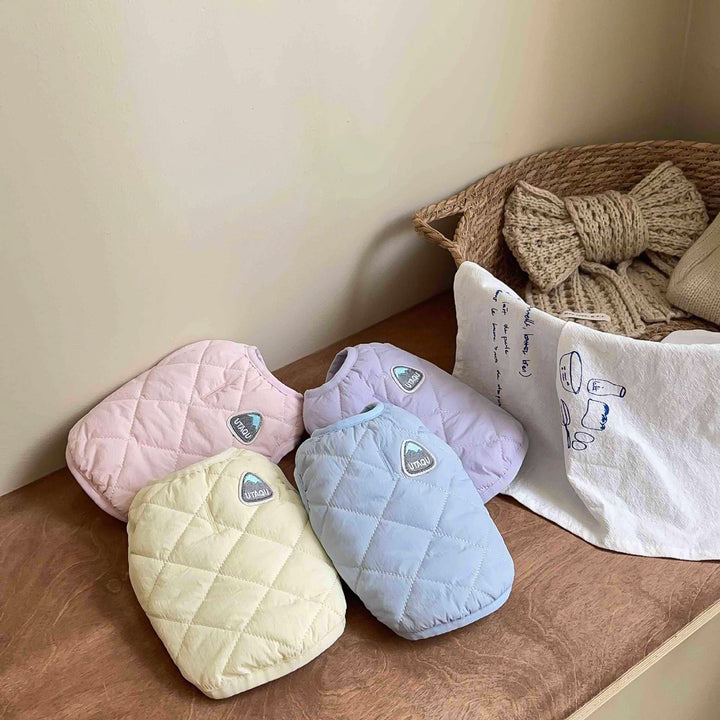 パステルカラーキルティングベスト