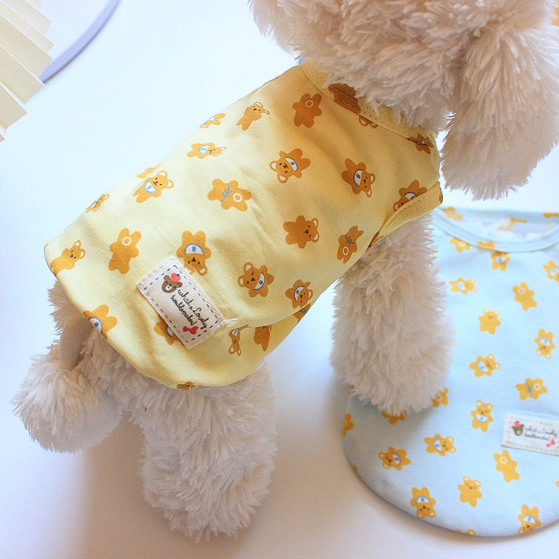 赤ちゃんくまさん柄トップス