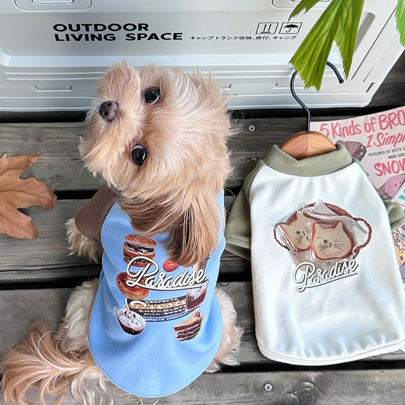 プリントデザインポップTシャツ