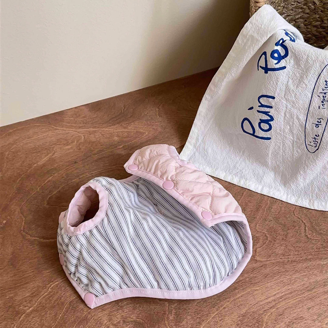 パステルカラーキルティングベスト