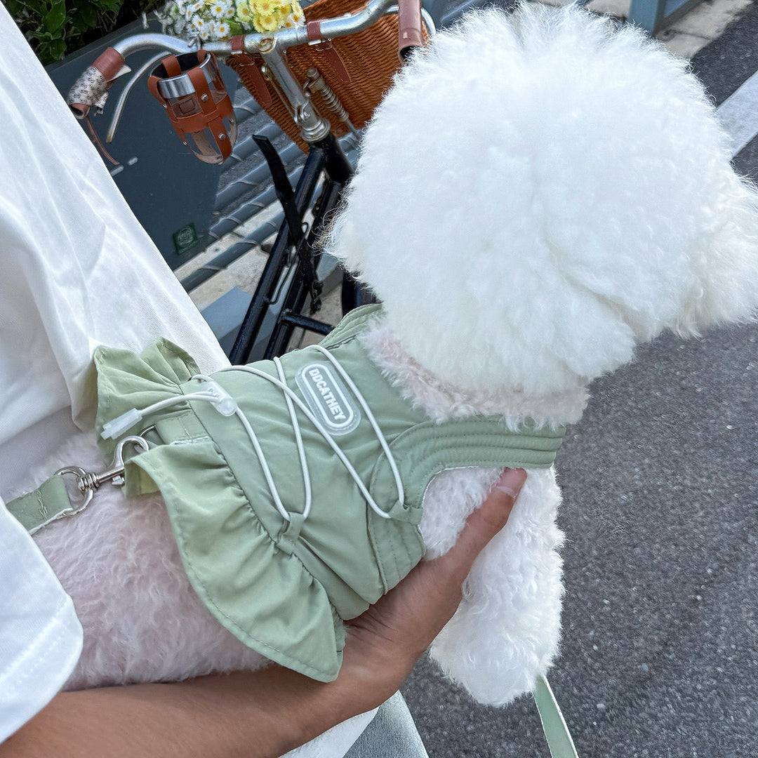 リード付きフリルスイムウェア