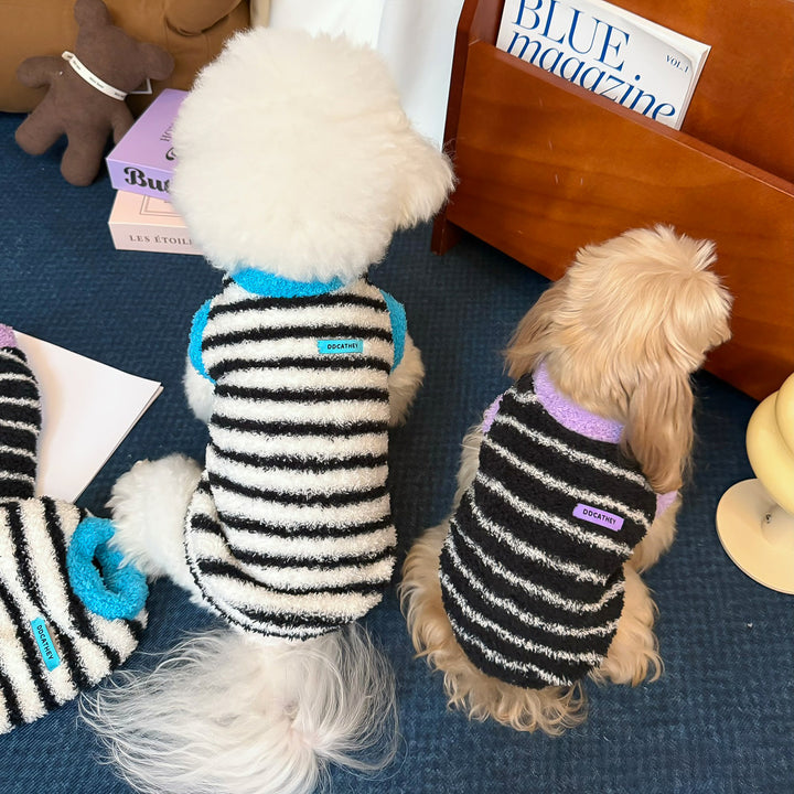 もこもこボーダーファジートップ