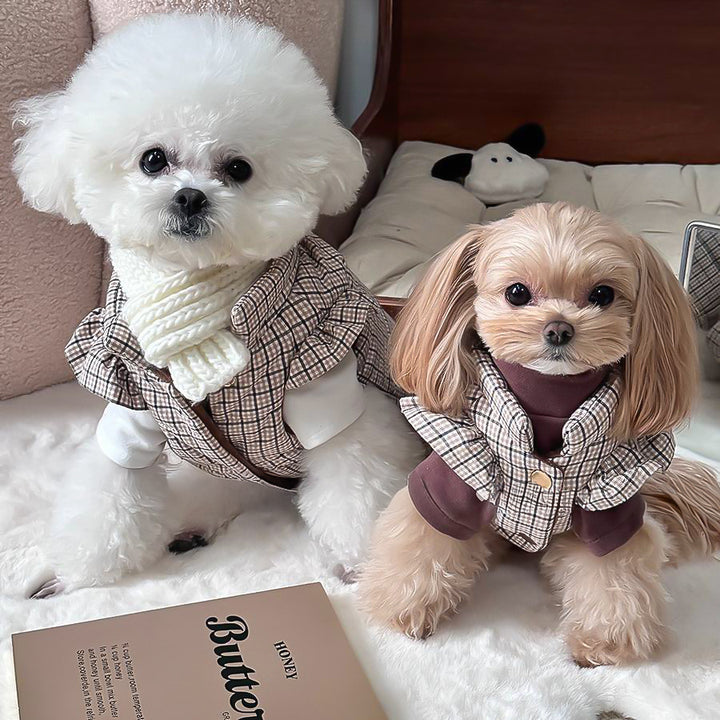 クラシカルチェックフリルダウン