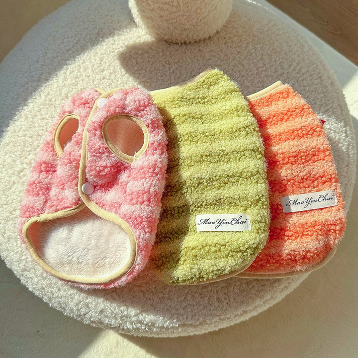 ミルキーボーダーウォームベスト