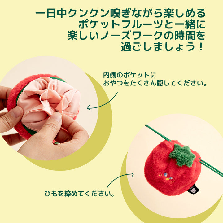 ポケットフルーツノーズワークトイ