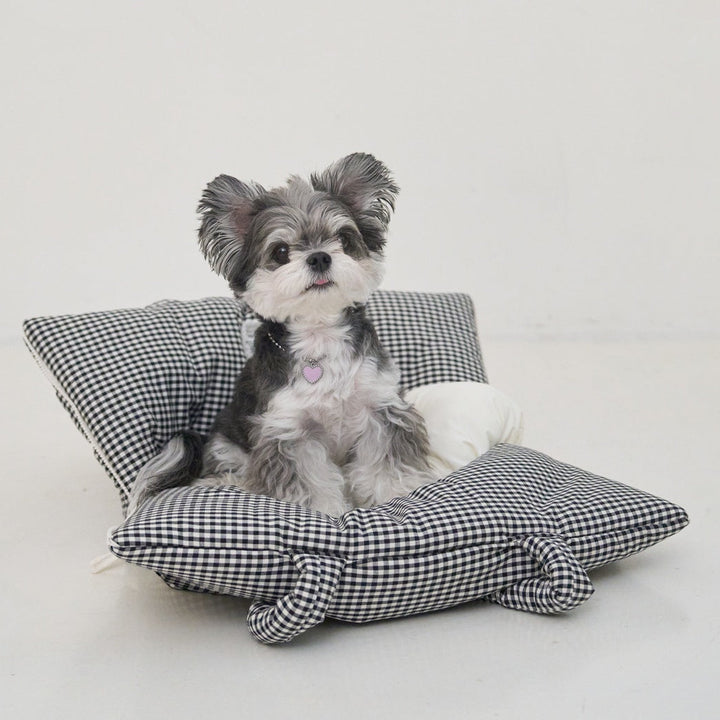 WIDE BAG - PLAID RED